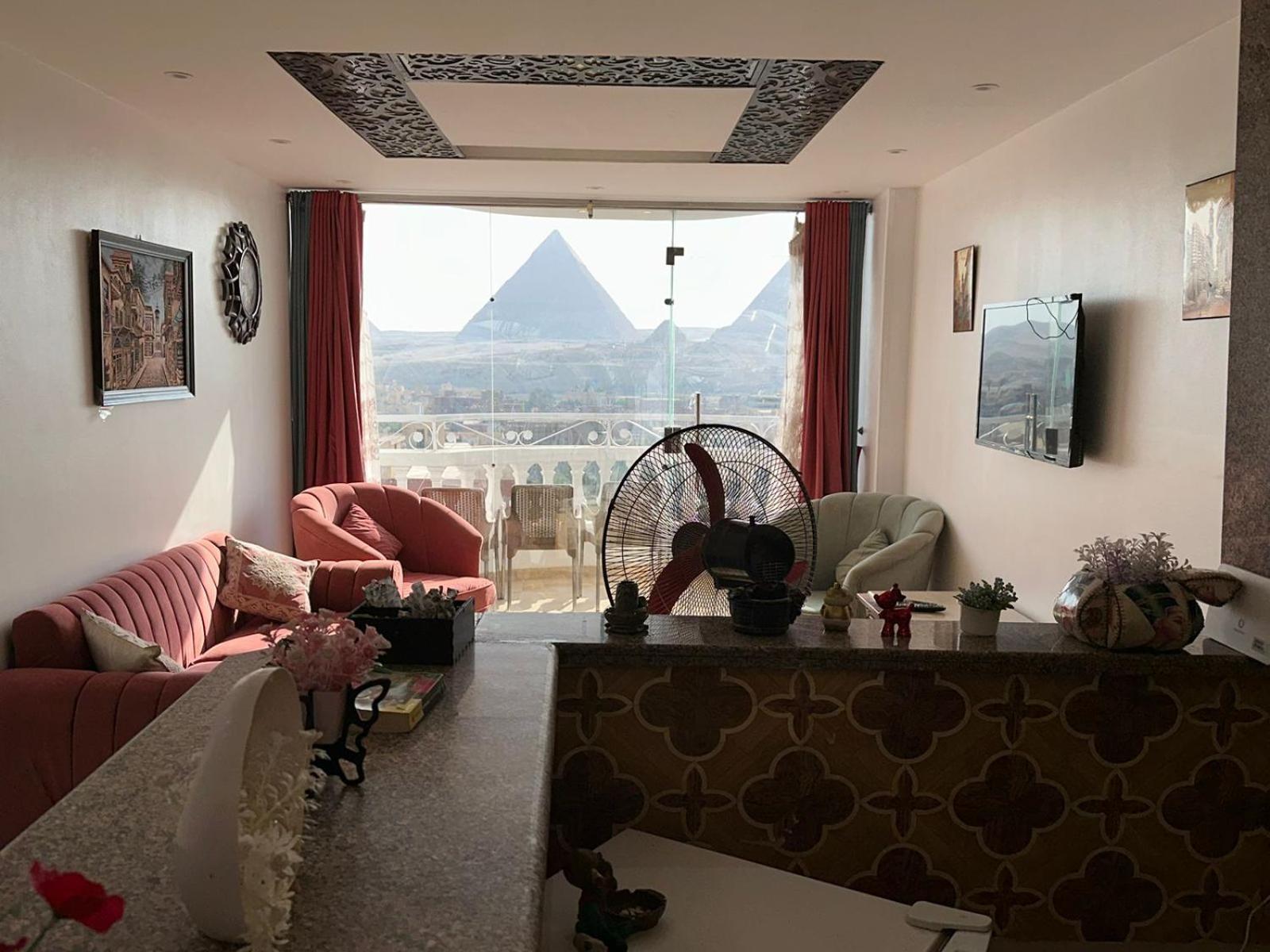 Full Pyramids View Apartment With Balcony For 8 P Kafrat al Jabal Exterior photo